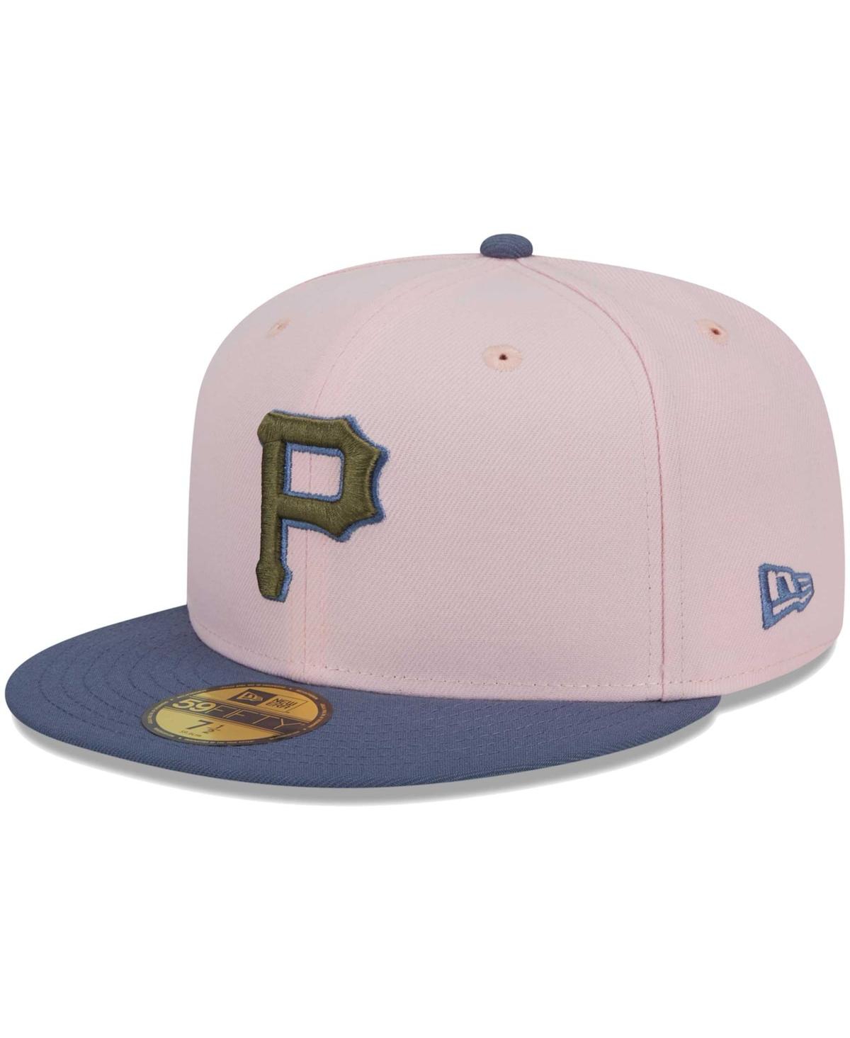 Men's New Era Blue Pittsburgh Pirates Olive Undervisor 59FIFTY Fitted Hat - Blue