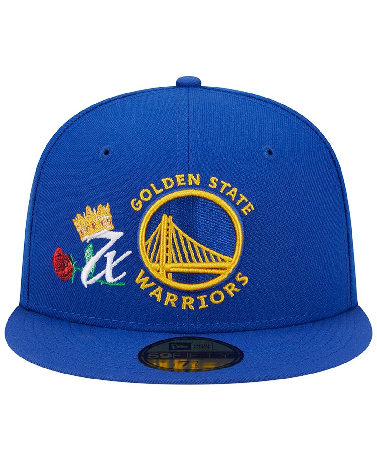 Men's New EraGolden State Warriors Crown Champs 59FIFTY Fitted Hat - Royal