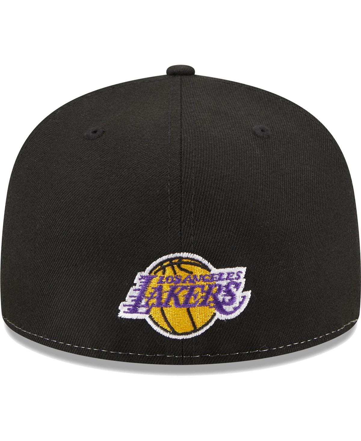 Men's New Era Gold Los Angeles Lakers Pop Front 59FIFTY Fitted Hat - Gold