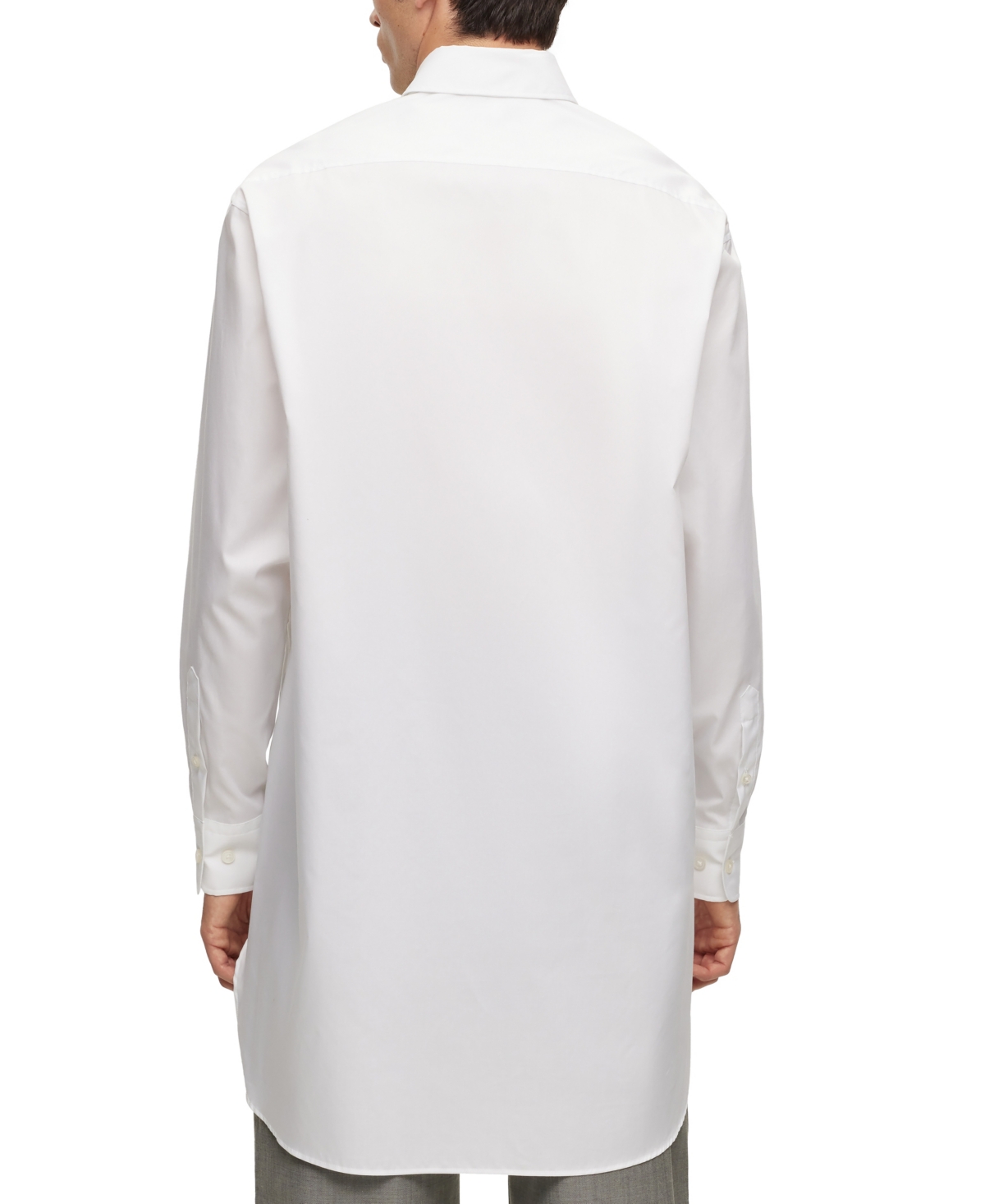 Boss by Hugo Boss Men's Longline Regular-Fit Dress Shirt