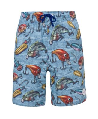 Psycho Tuna Boy's Crankbait 4-Way Stretch Pool Child Shorts - Macy's