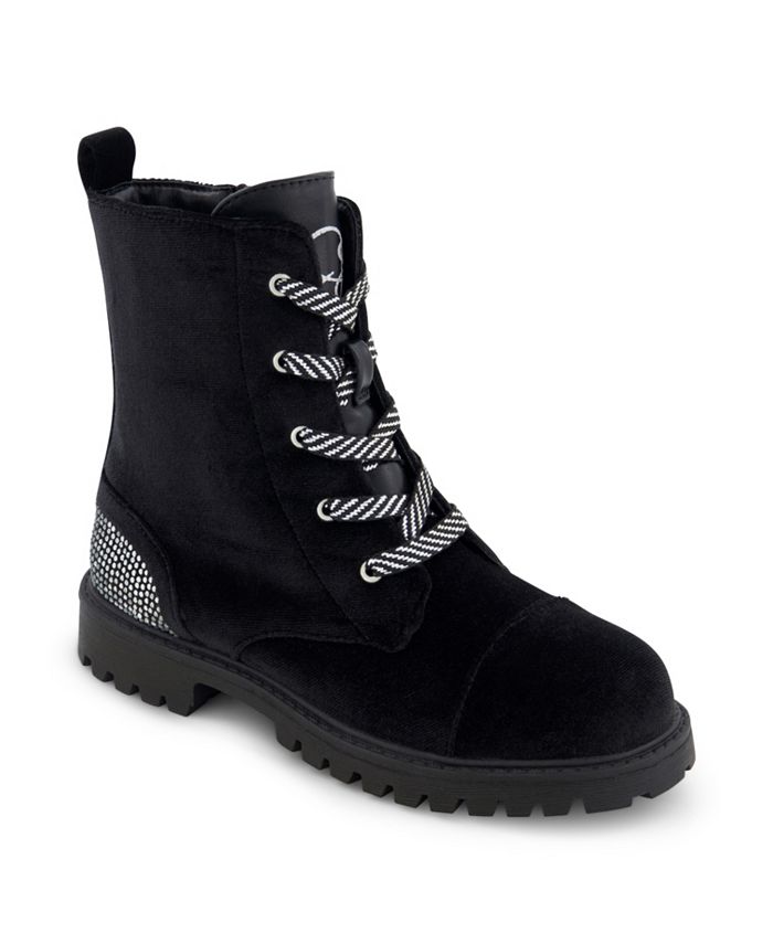 Macy's black best sale combat boots