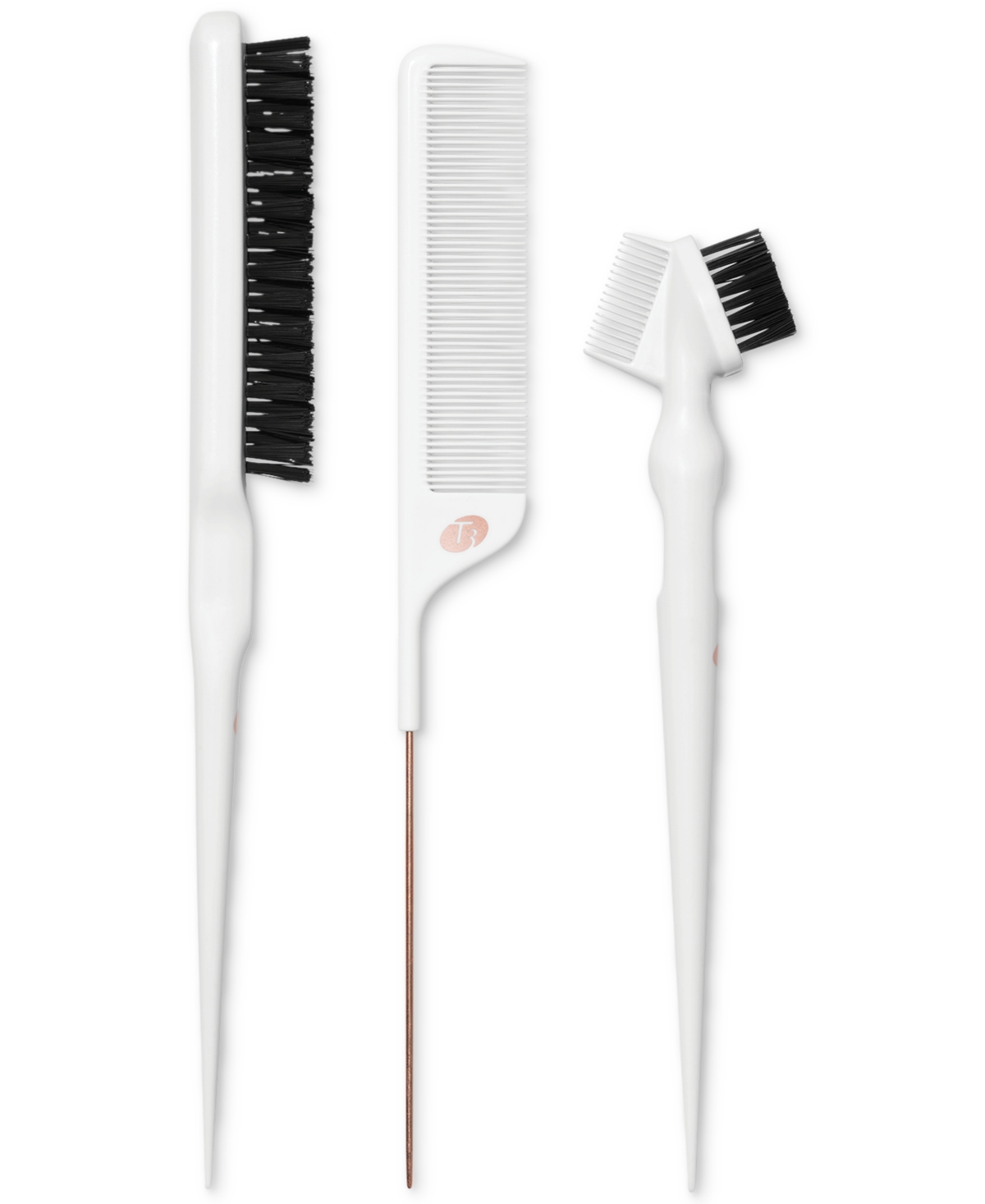 Detail Set with Pintail Comb, Edge Brush, and Teasing Brush, 3 Piece