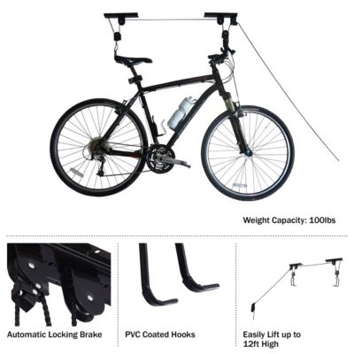 The Bicycle Repair Stand by holds up to 66-pounds effortlessly in heavy-duty clamps that are engineered not to harm your bike's finish.