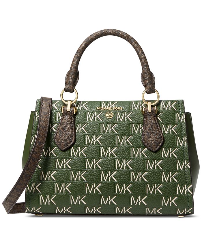 Buy Michael Kors Women Green Signature Circular Logo Crossbody Bag for  Women Online