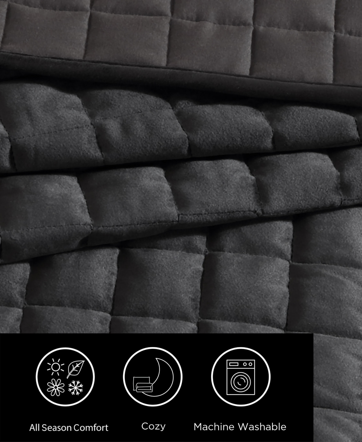 Vera Wang Diamond Velvet 3 Piece Quilt Set