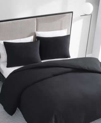 Waffle Pique Cotton 3 Piece Duvet Cover Set, King