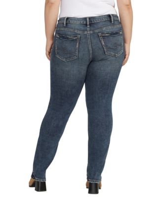Plus Size Suki Mid Rise Curvy Fit Straight Leg Jeans