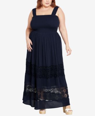 Women's By The Beach Crochet Maxi Dress