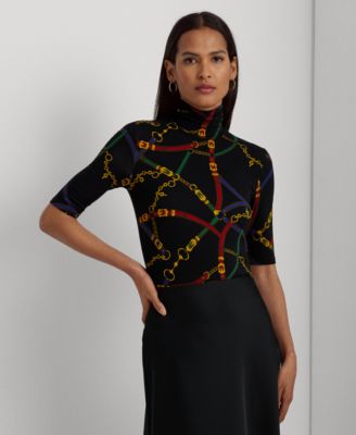 Lauren Ralph Lauren Women's Belting-Print Stretch Jersey