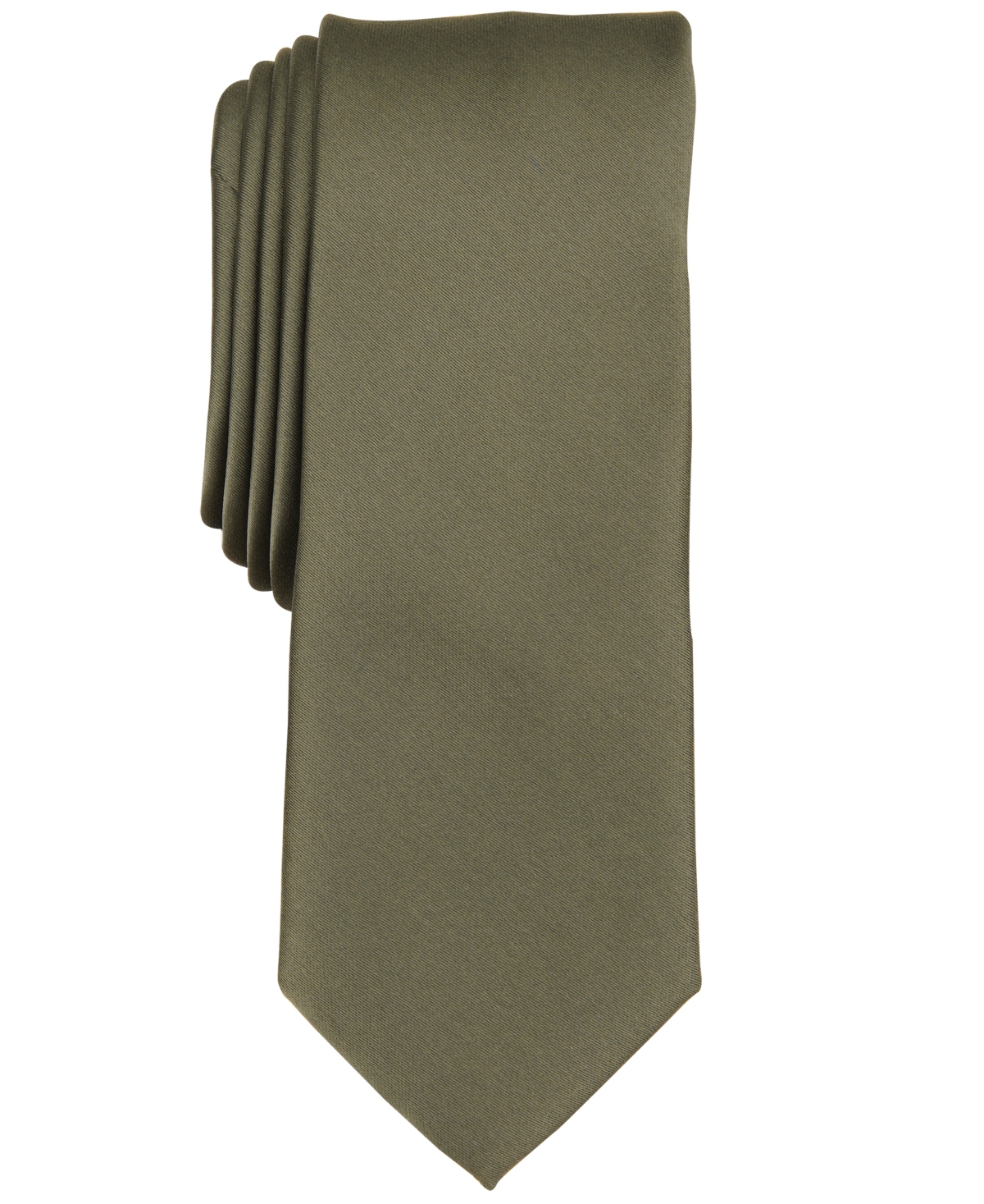 Bar Iii Men's Logan Solid Skinny Tie, Created For Macy's In Green