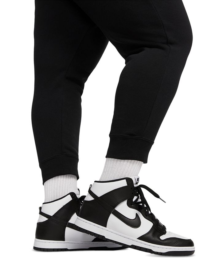 Nike Plus Size Active Sportswear Club Mid-Rise Fleece Jogger Pants - Macy's