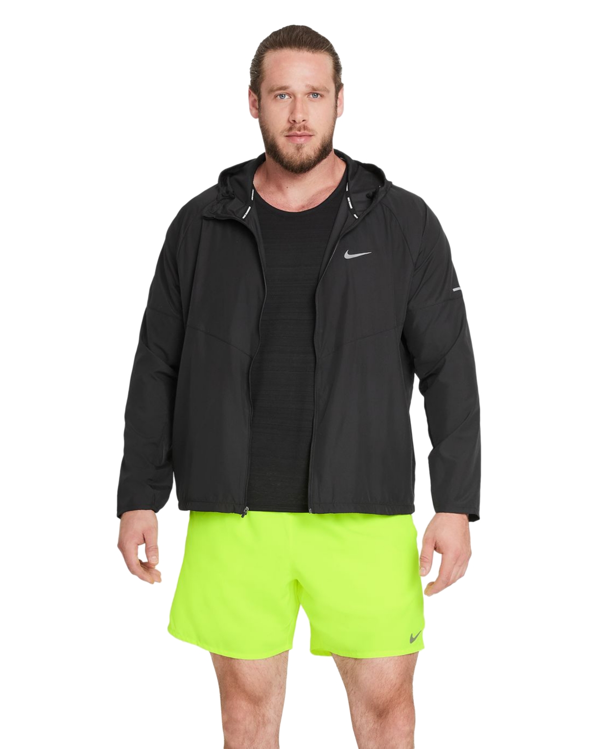 Shop Nike Miler Men's Repel Running Jacket In Smoke Grey