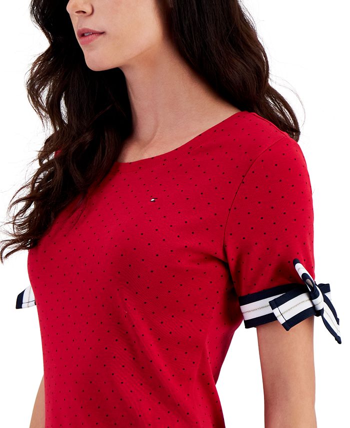 tommy hilfiger polka dot tie