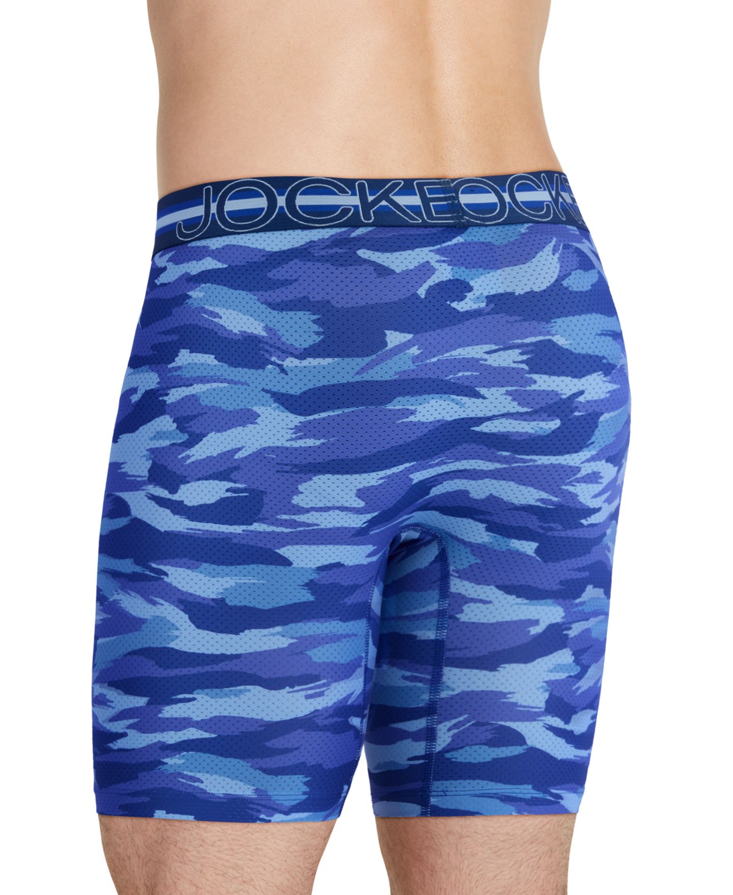 Мужские трусы Jockey Stability Pouch Stretch 9" Long Leg Boxer Brief - 3 Pack, цвет: Чёрный — фото 5