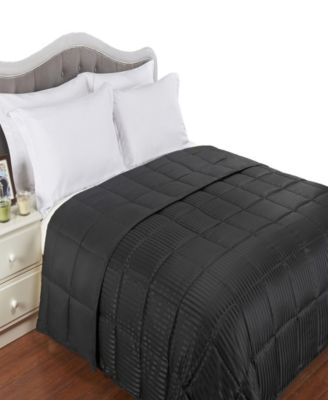 Stripe Hypoallergenic Down Alternative Blanket, Full/Queen
