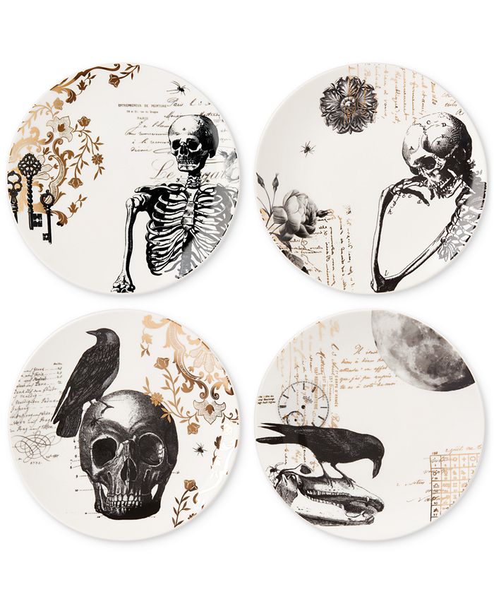 Lenox Vintage Gold Halloween Dessert Plates, Set of 4 Macy's
