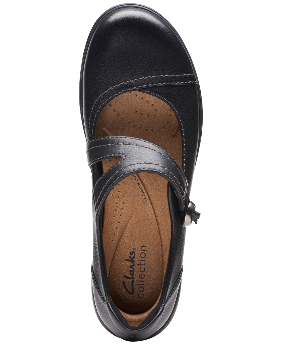 Clarks Women's Carleigh Jane Top-Stitched Strap Shoes