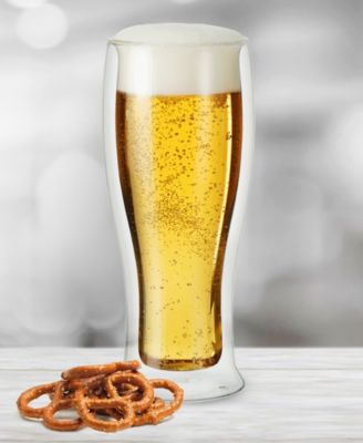 2 Piece Double Wall Beer Glass Set