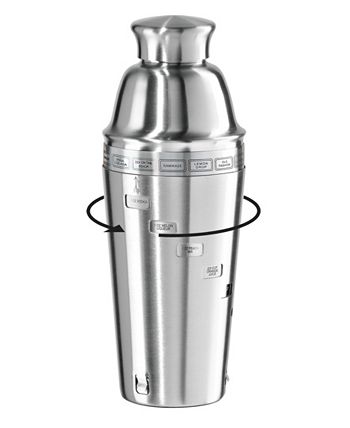 Oggi Dial A Drink Stainless Steel Cocktail Shaker