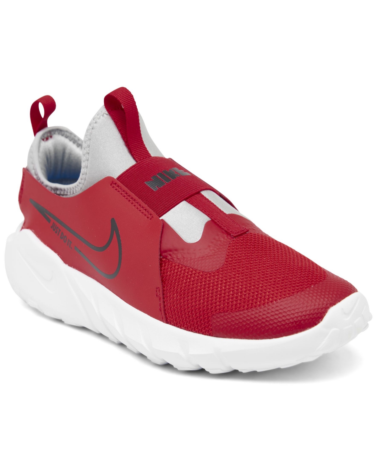 Nike Big Kid's Flex Runner 2 Slip-on Running Sneakers From Finish Line In Red,gray,blue,black