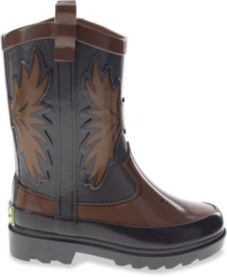 Toddler Little Boy's and Big Boy's Western Cowboy Rain Boot