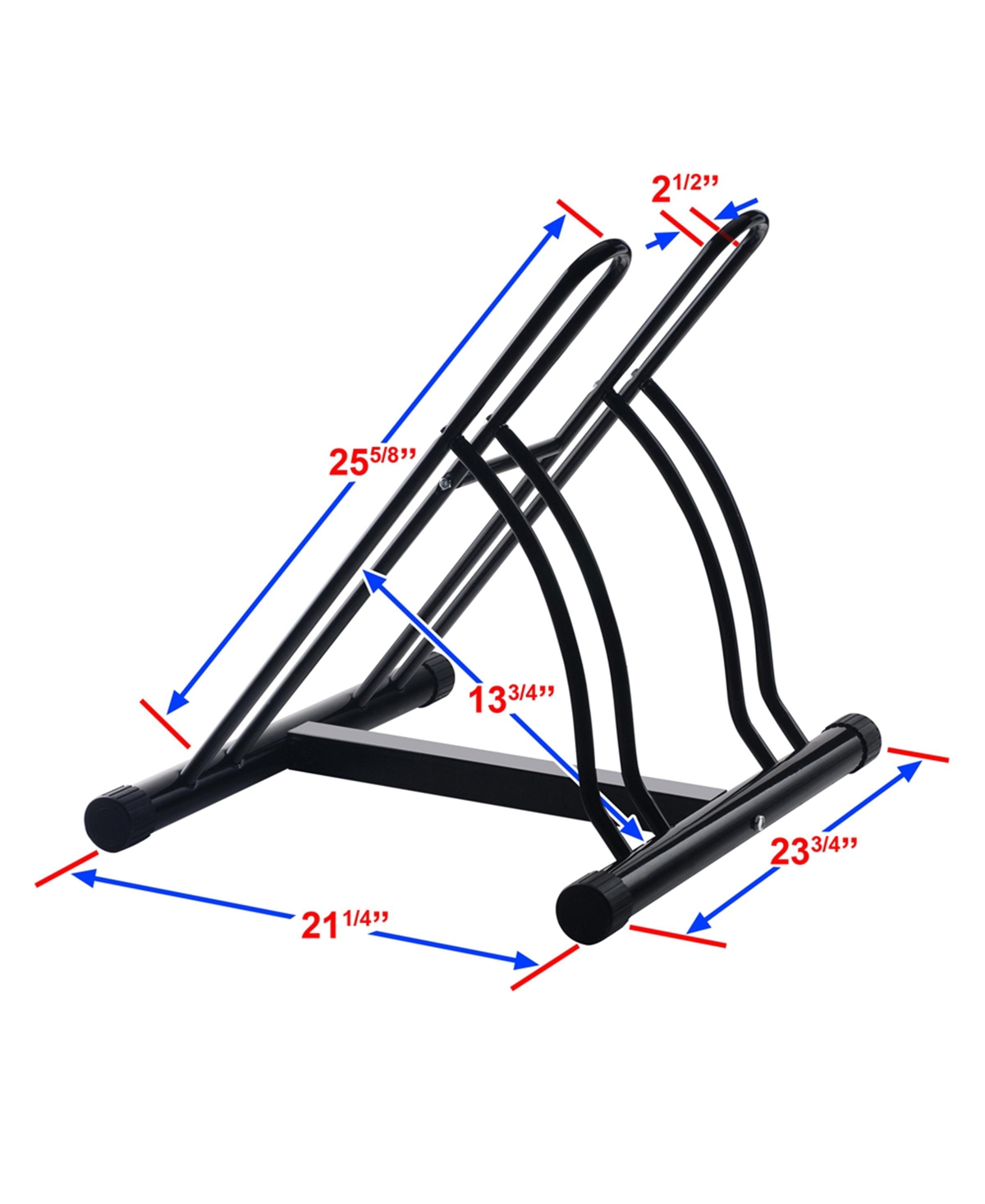 Rad Sportz Bike Rack Dual Bicycle Stand for 2 Mountain Road or Kid s Bikes Indoor or Outdoor Bike Storage Steel Bike Rack by Rad Sportz Black Black Smart Closet