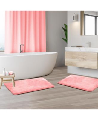 Non-Slip, Ultra Soft Plush, Memory Foam Bath Rug - Small 17"x24" - 2 Pack