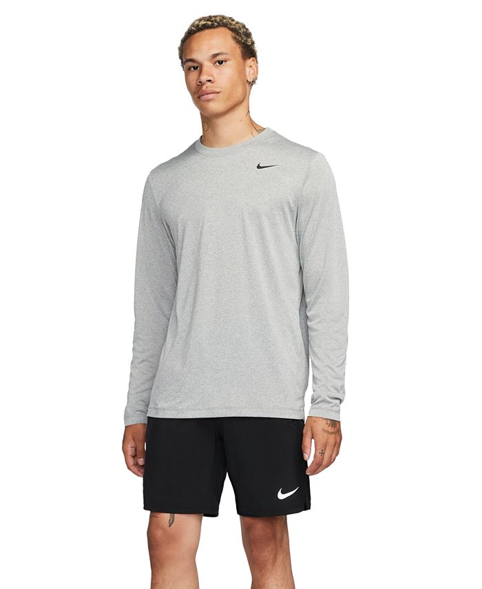 Nike Men's Relaxed-Fit Long-Sleeve Fitness T-Shirt - Macy's