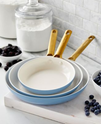 Reserve Hard Anodized Aluminum, Stainless Steel 3 Piece Nonstick Frying Pan Set