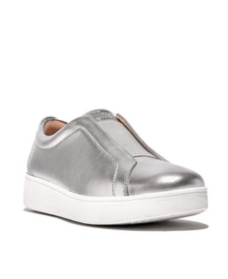FitFlop Women's Rally Elastic Tumbled-Leather Slip-On