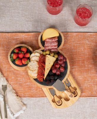 Disney's Mickey Mouse Slate Charcuterie Board with Cheese Knife Set