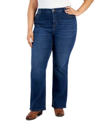 Plus Size High-Rise Bootcut Jeans, Created for Macy's