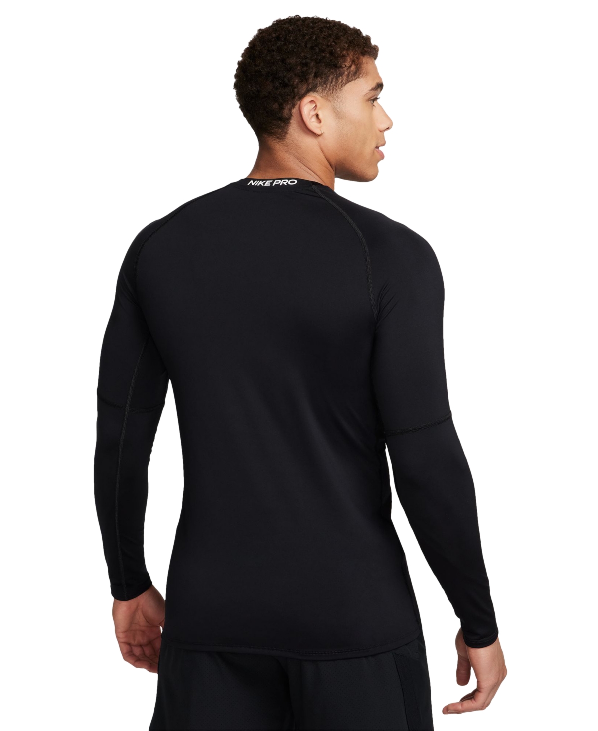 Nike Men's Pro Slim-Fit Dri-fit Long-Sleeve T-Shirt -white