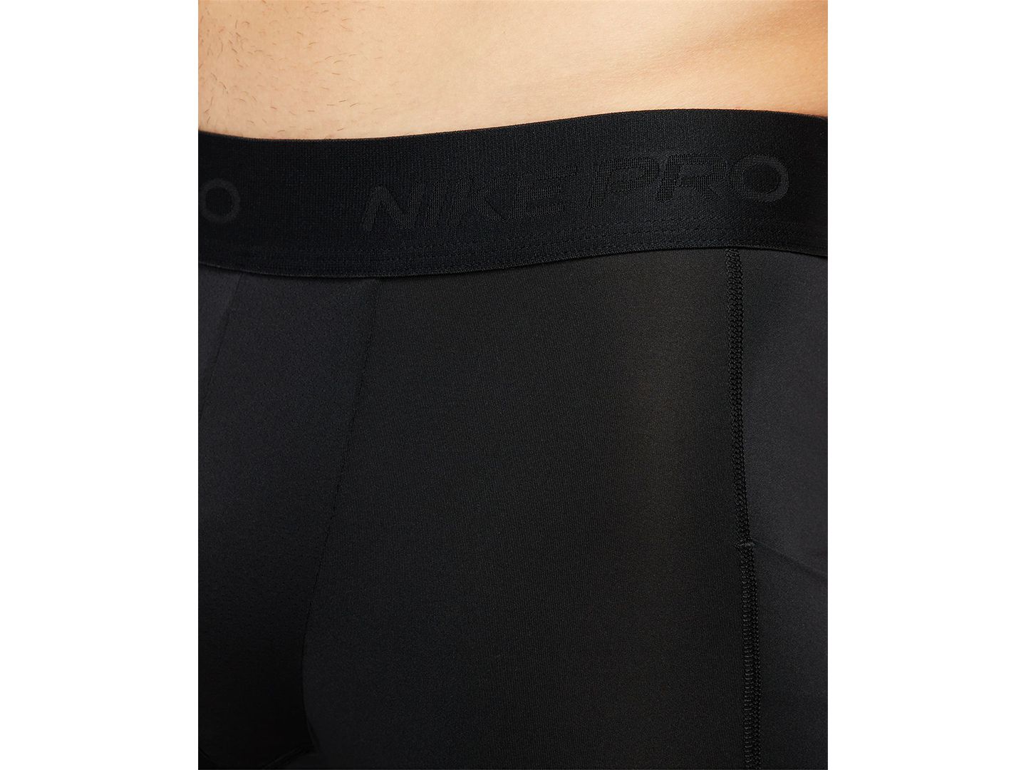 Мужские шорты для фитнеса Nike Pro Dri-FIT, цвет: Чёрный / Белый — фото 4