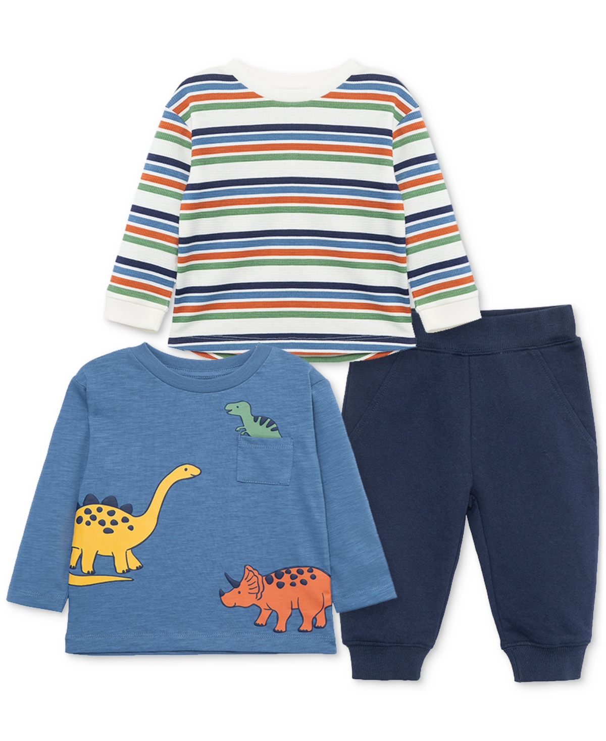 Little Me Baby Boys 3-pc. Dino Mix & Match Play Set In Blue