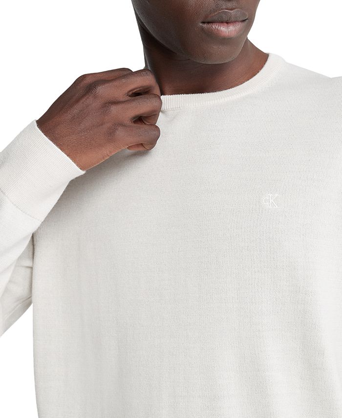 Calvin Klein Men's Merino V-Neck Sweater Blue Size Large