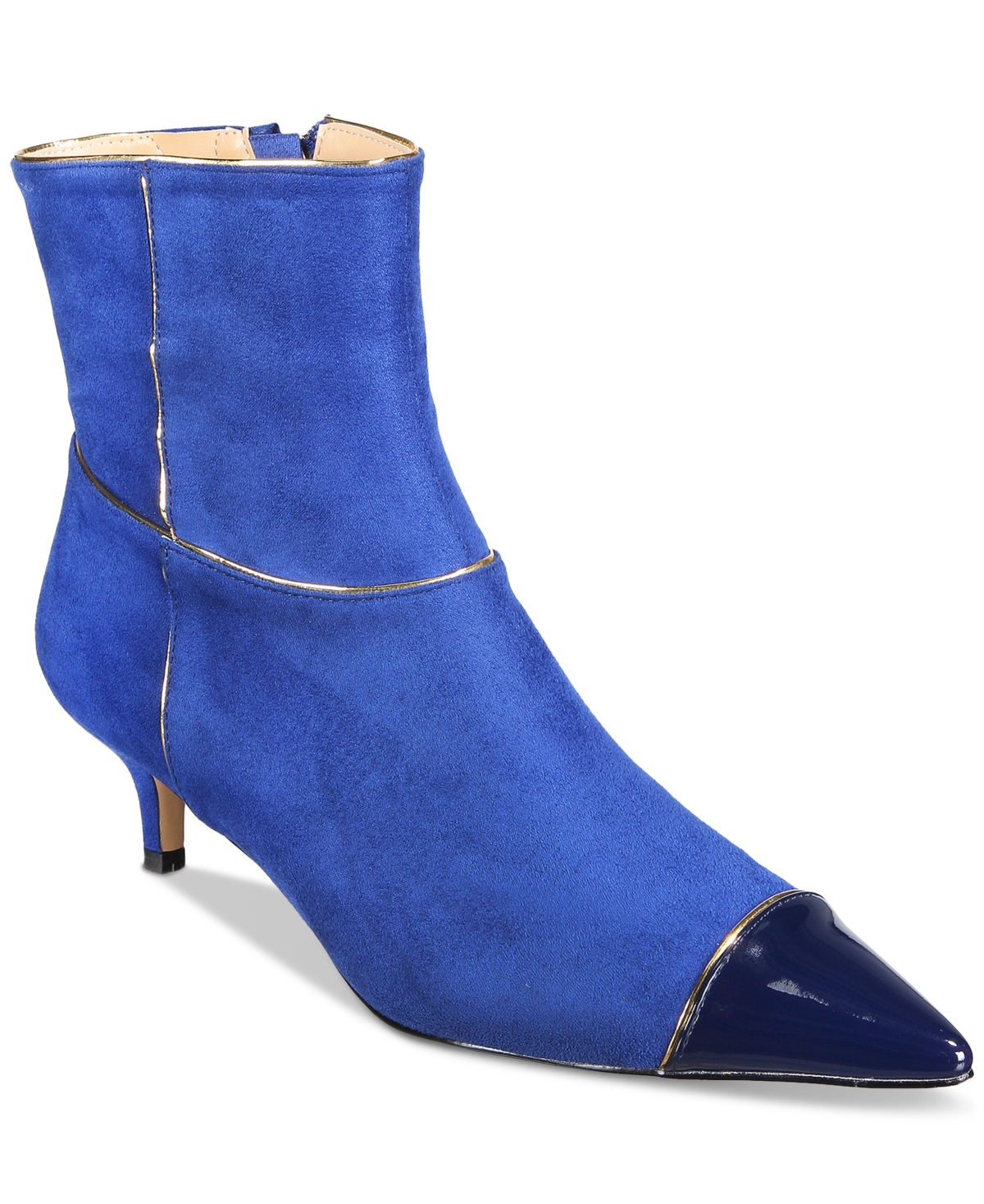 Things Ii Come Women's Jaimee Luxurious Kitten-heel Shooties In Navy Blue