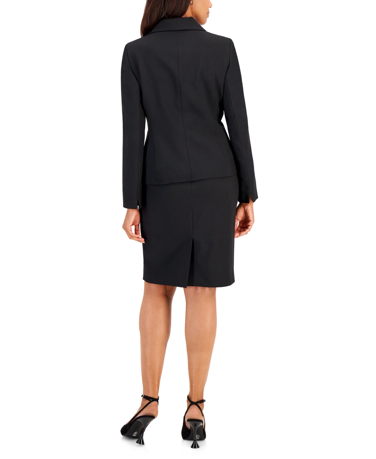 Le Suit Shawl-Collar Slim Skirt Suit, Regular and Petite Sizes