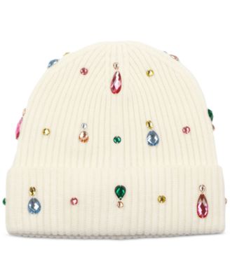 BUNDLE: outlets Kate Spade Pearl Embellished Knit Beanie, Socks & Round Stud Earrings