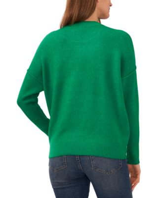 Women's Cozy Crewneck Long-Sleeve Extend-Shoulder Sweater