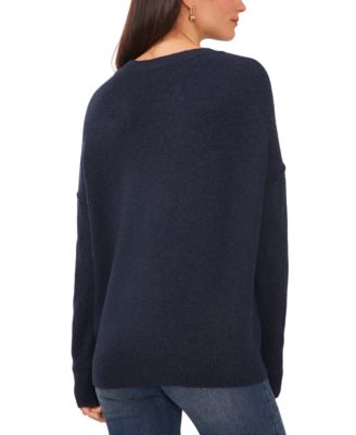Women's Cozy Crewneck Long-Sleeve Extend-Shoulder Sweater
