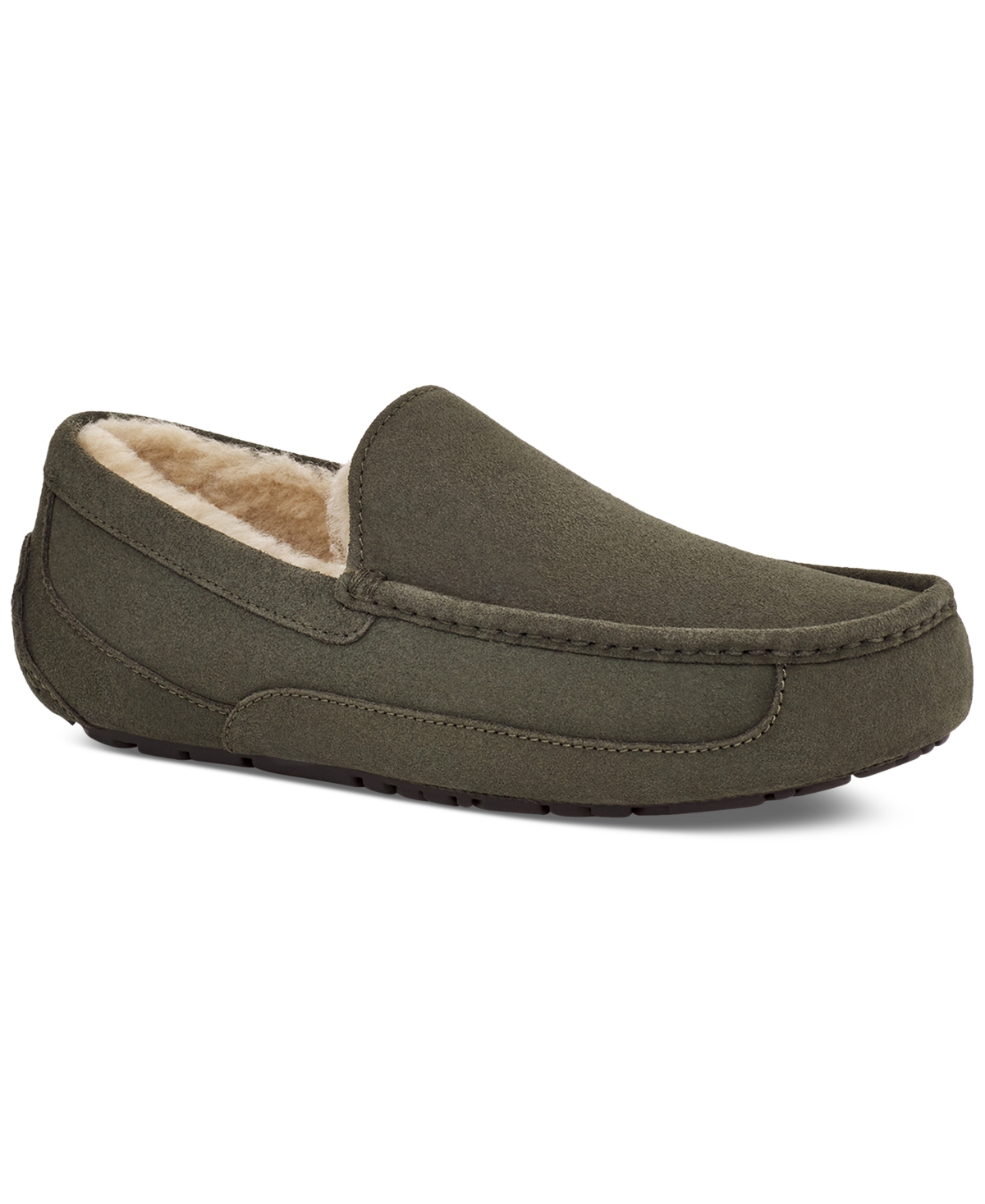 Shop Ugg Men's Ascot Moccasin Slippers In Forest Night