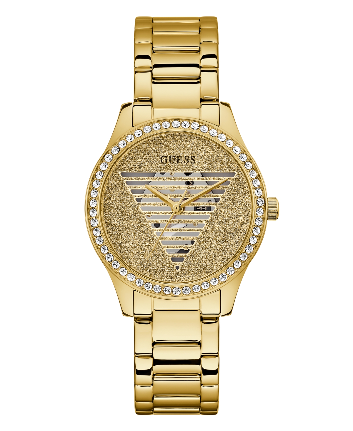 Guess Women's Analog Gold-Tone Stainless Steel Watch 38mm