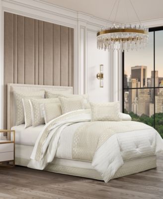 J Queen New York Metropolitan Comforter Set Collection Bedding In Ivory