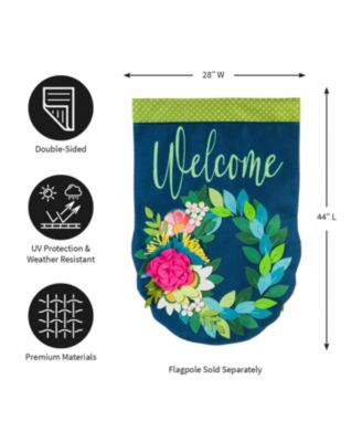 Flower Garden Burlap House Flag 28 x 44 Inches Outdoor Decor for Homes and Gardens