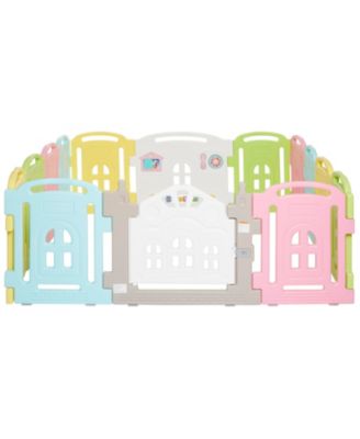 Baby 14 Panel Groovy Play Center, Playard in Multi Colors