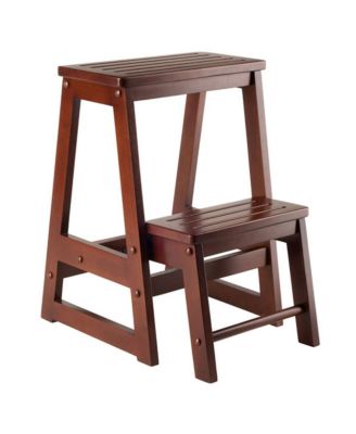 Offex Home Decorative Solid Wood Step Stool, Double - Macy's