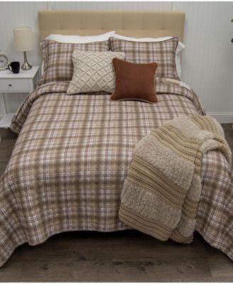Highalnd Plaid Reversible 3-Piece Quilt Sets