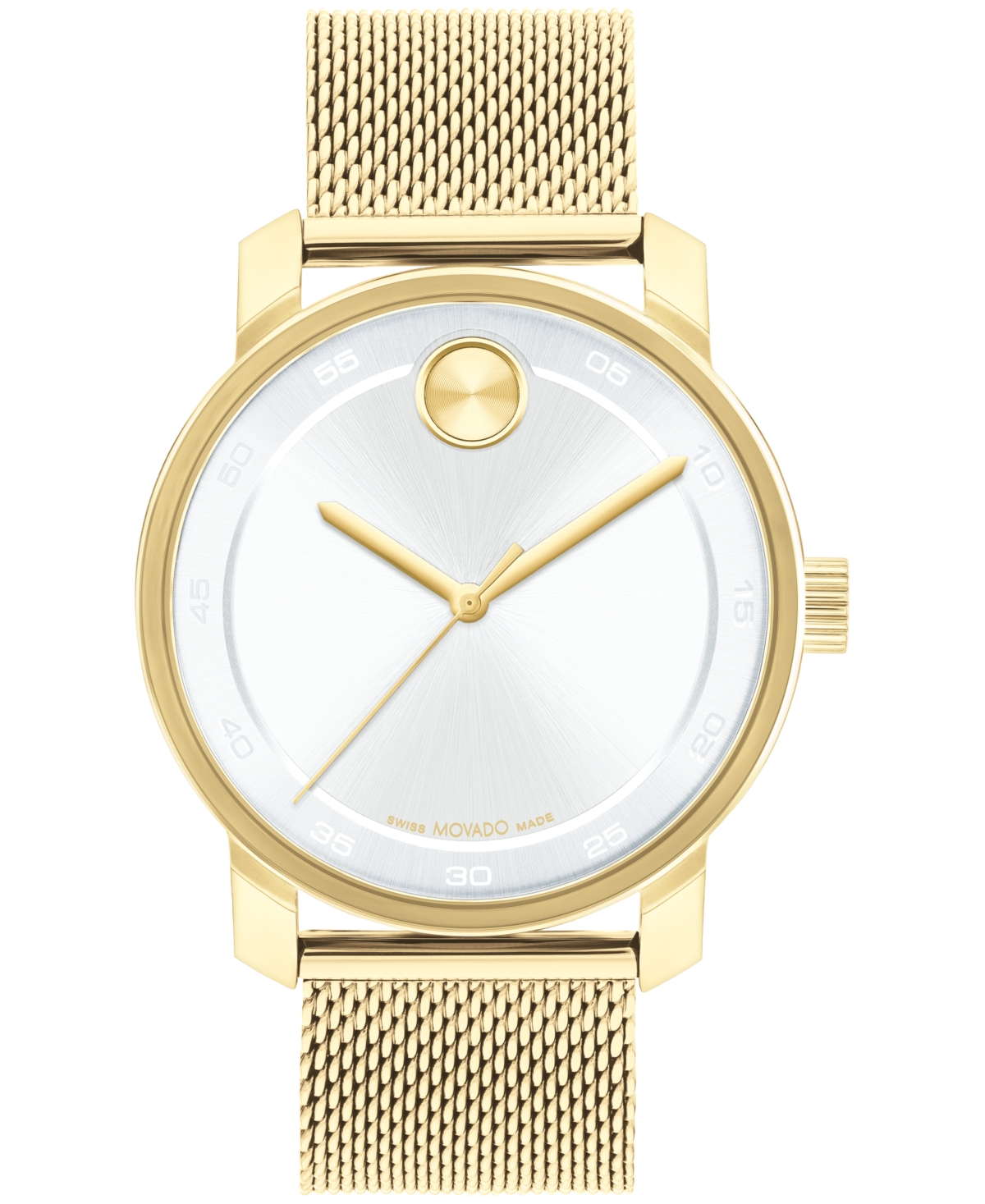 Movado Men's Bold Access Swiss Quartz Ionic Plated Light Gold Steel Watch 41mm In Gold-tone